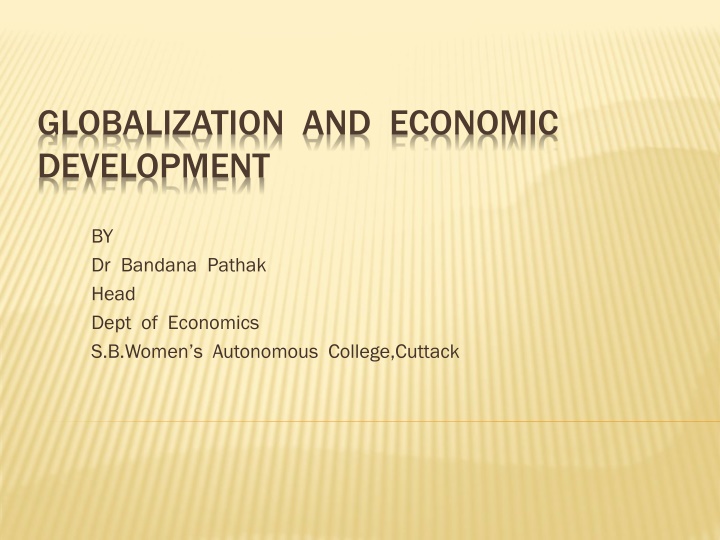 globalization and economic development n.w