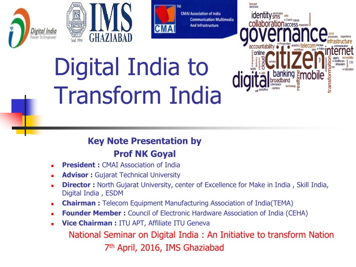 digital india to transform india n.w