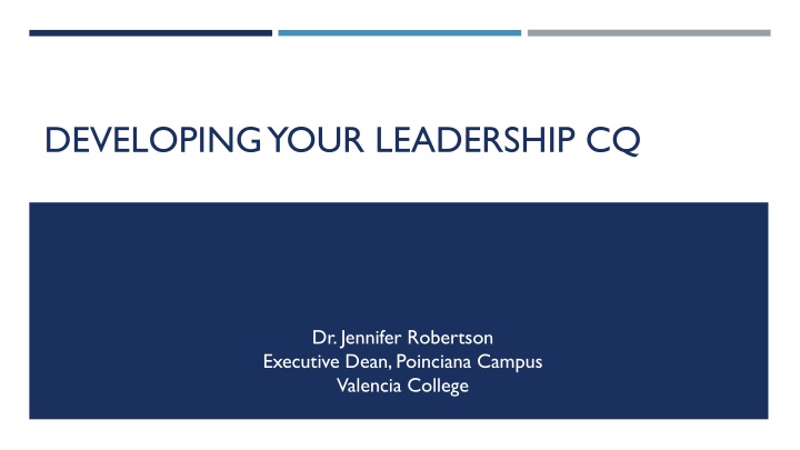 developing your leadership cq n.w