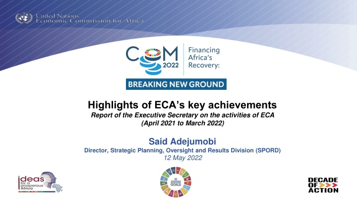 highlights of eca s key achievements report n.w