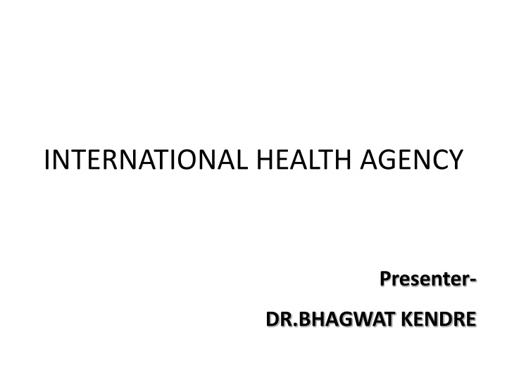 international health agency n.w