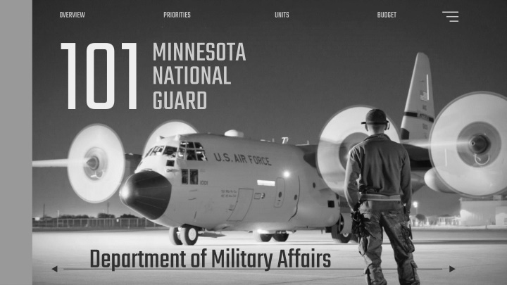 Minnesota National Guard Overview and Priorities