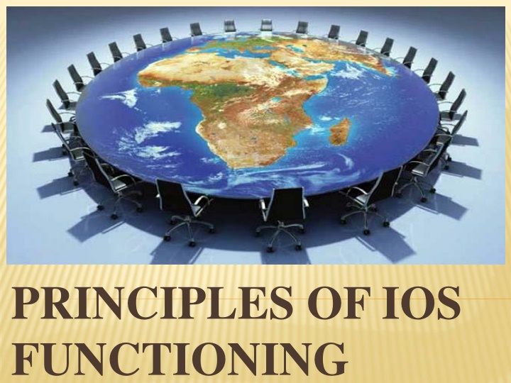 Principles of IOS Functioning and International Organizations