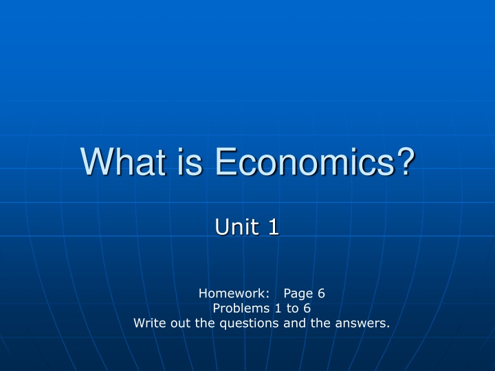 Economics Basics
