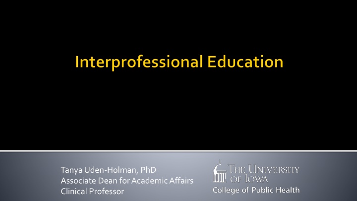 tanya uden holman phd associate dean for academic n.w