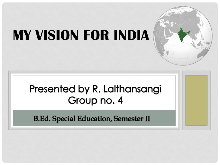 my vision for india n.w