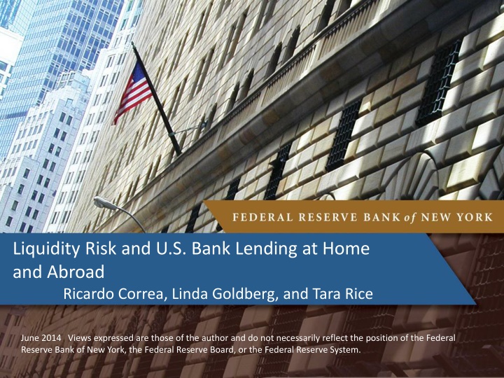 Liquidity Risk in Global Banking