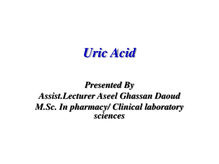 uric acid n.w
