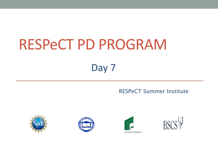 RESPeCT PD PROGRAM
