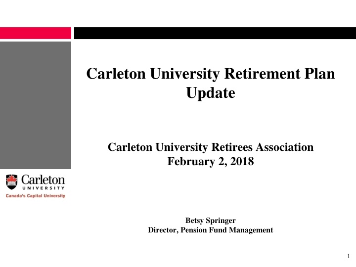carleton university retirement plan update n.w