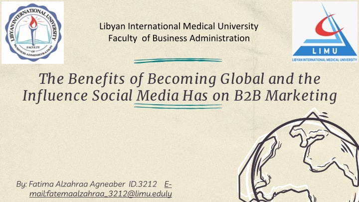 Benefits of Going Global and Social Media Influence on B2B Marketing