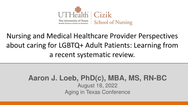 Caring for LGBTQ+ Patients: Provider Perspectives