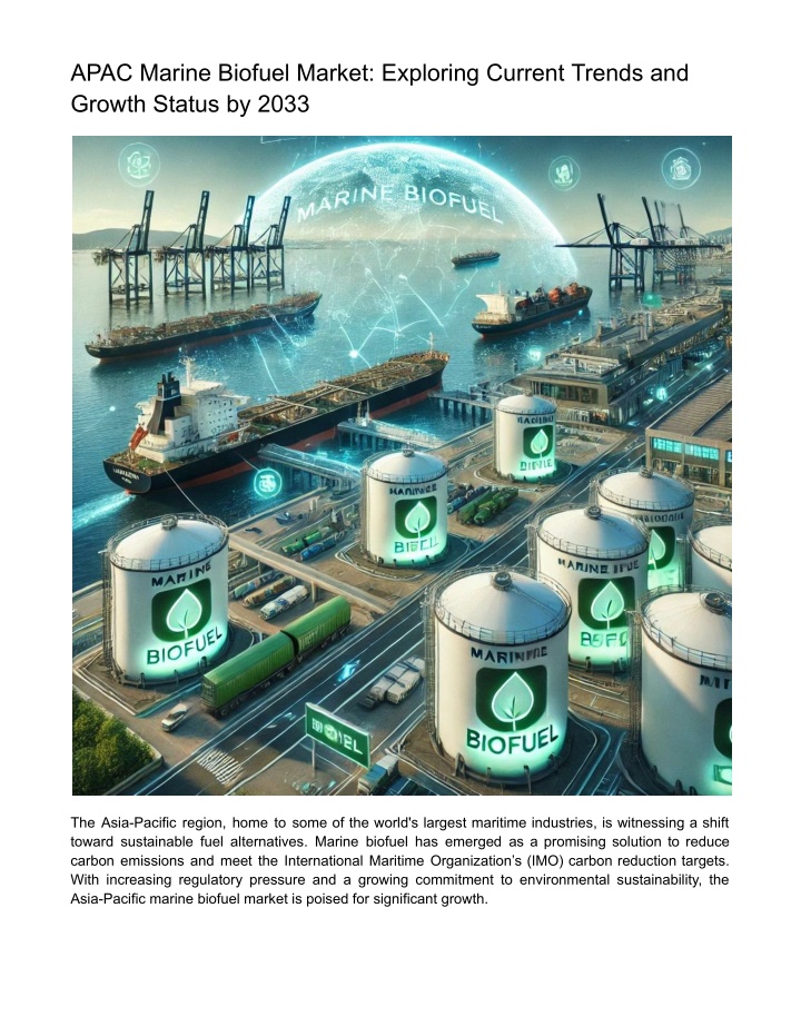 apac marine biofuel market exploring current n.w