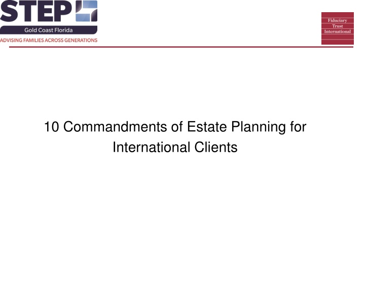 10 commandments of estate planning n.w