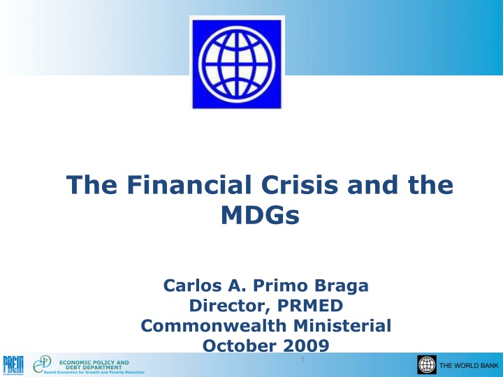 the financial crisis and the mdgs n.w