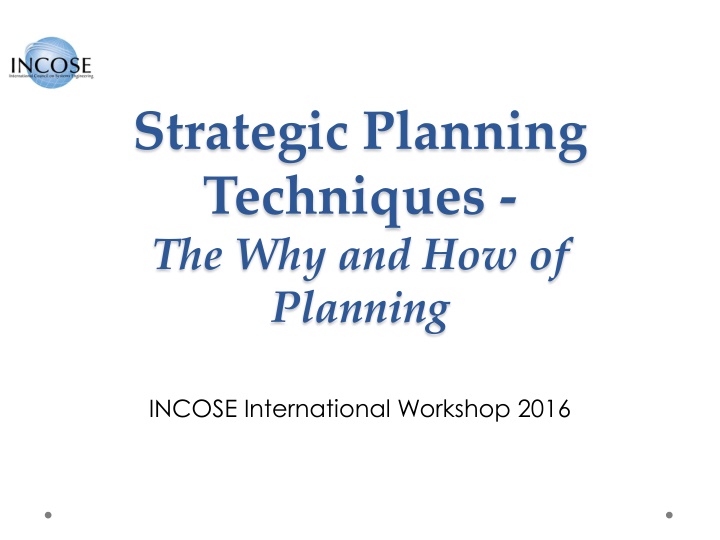 strategic planning techniques n.w