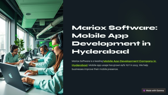 mariox software mobile app development n.w