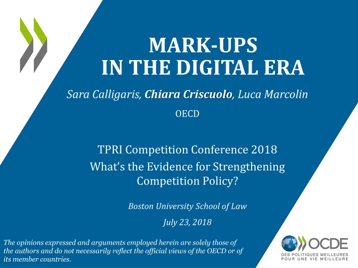 mark ups in the digital era n.w