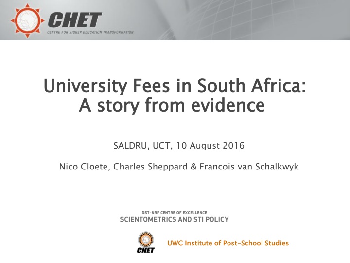 university fees in south africa a story from n.w