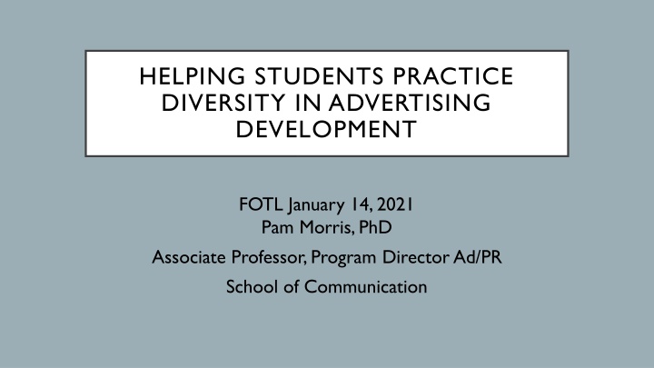 helping students practice diversity n.w