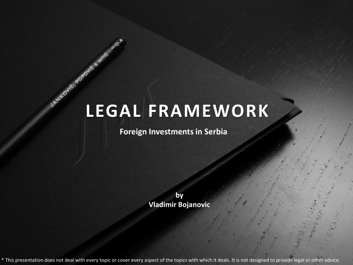 LEGAL FRAMEWORK