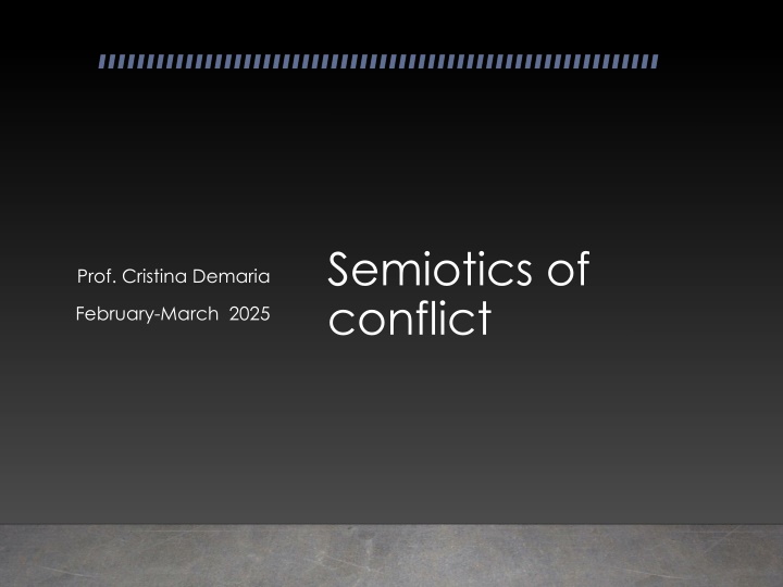 semiotics of conflict n.w