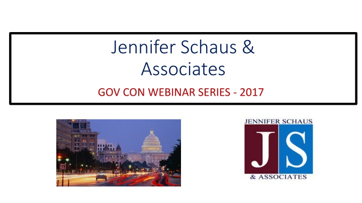 Jennifer Schaus & Associates Gov Con Webinar Series
