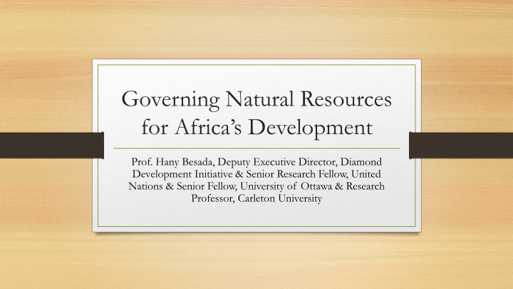 governing natural resources for africa n.w