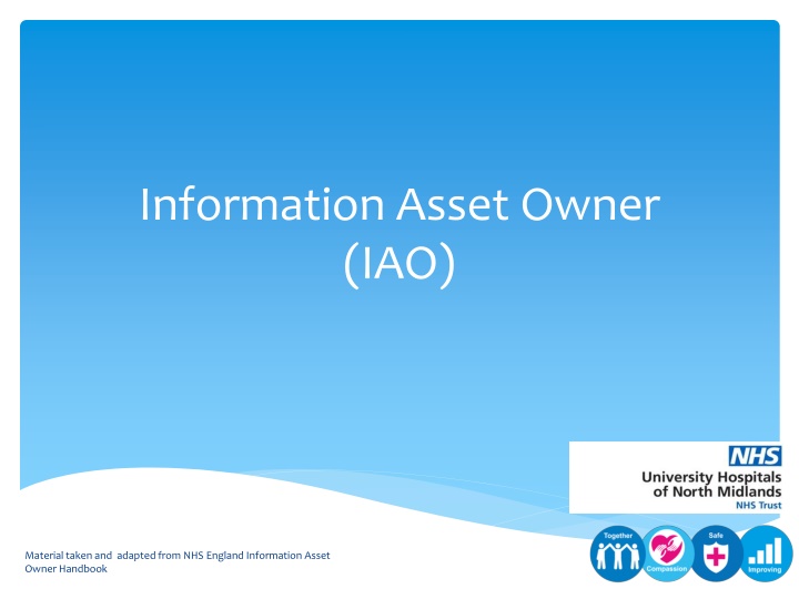 information asset owner iao n.w