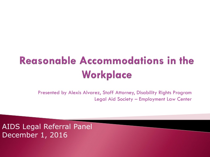 presented by alexis alvarez staff attorney n.w