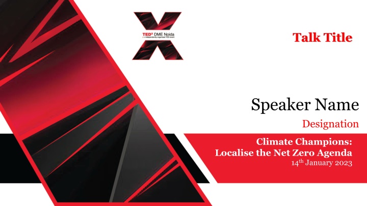 Localising the Net Zero Agenda - Climate Champions 14th January 2023