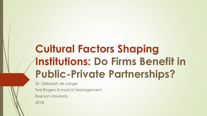 cultural factors shaping institutions do firms n.w