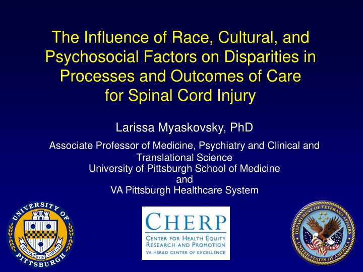 Factors Influencing Disparities in Spinal Cord Injury Care