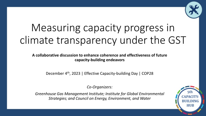 Enhancing Climate Transparency Capacity Measurement
