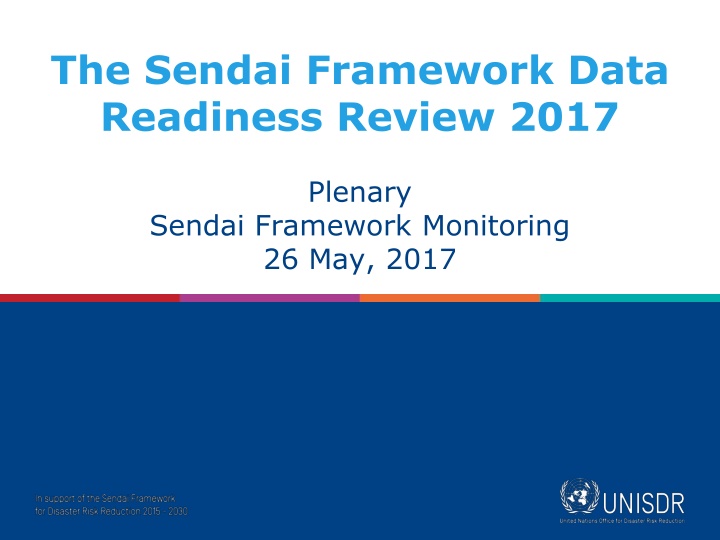 the sendai framework data readiness review 2017 n.w