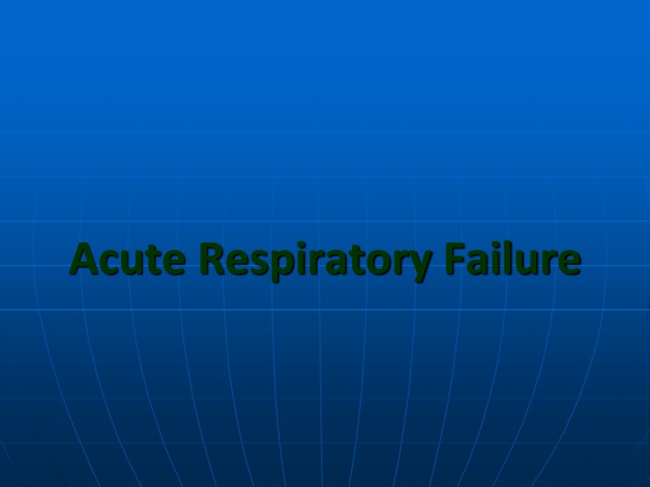 acute respiratory failure n.w