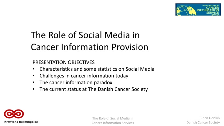 the role of social media in cancer information n.w