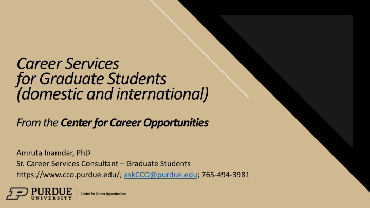 Career Services for Graduate Students: Offering Quick Chats, One-on-One Appointments, Mock Interviews, and More