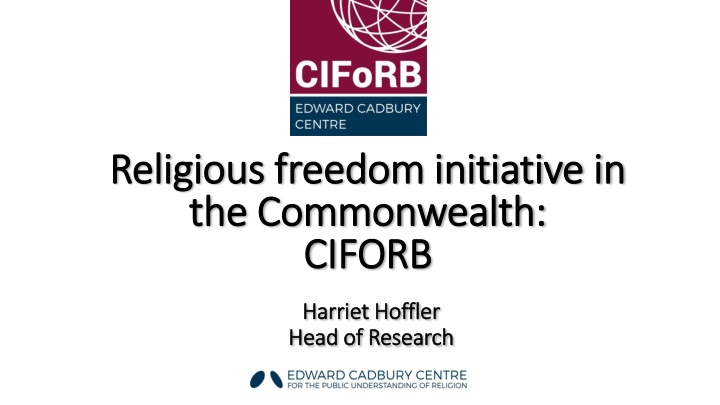 religious freedom initiative in religious freedom n.w