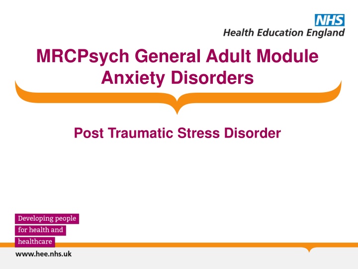 mrcpsych general adult module anxiety disorders n.w