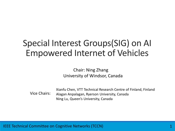 special interest groups sig on ai empowered n.w