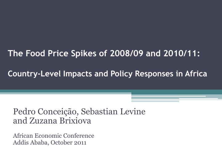 the food price spikes of 2008 09 and 2010 11 n.w
