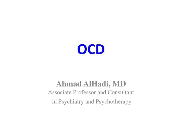OCD: Diagnostic Criteria, Prevalence, Causes, and Treatment Plan
