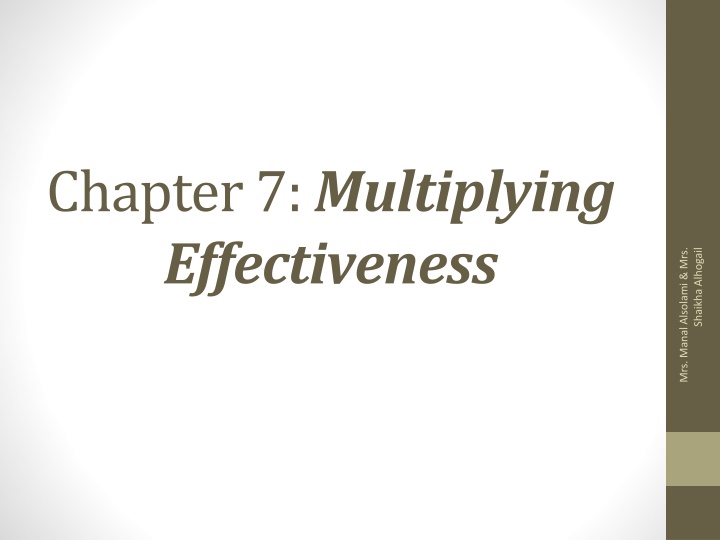 Multiplying Effectiveness Through Delegation