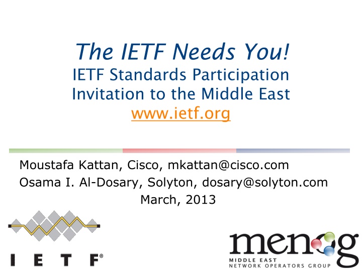 the ietf needs you ietf standards participation n.w