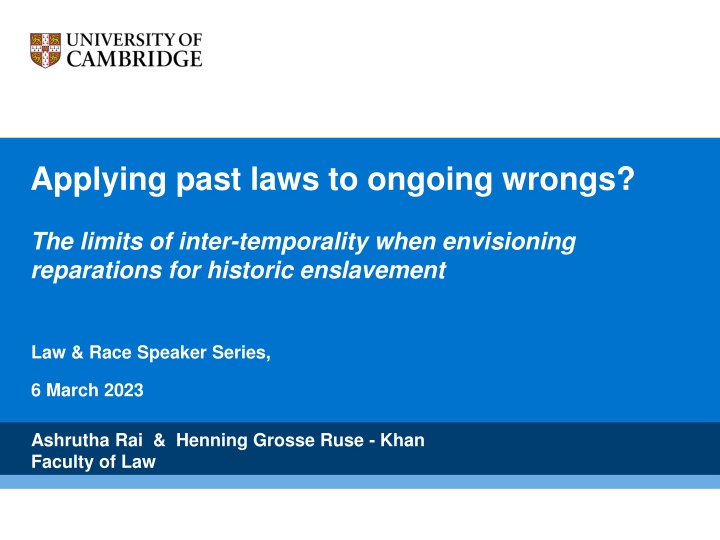 applying past laws to ongoing wrongs n.w