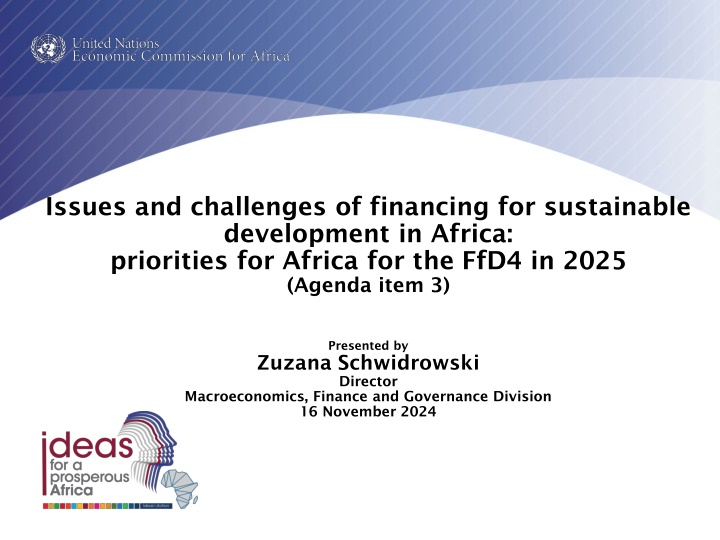 Financing Challenges for Sustainable Development in Africa: Priorities for FfD4 2025