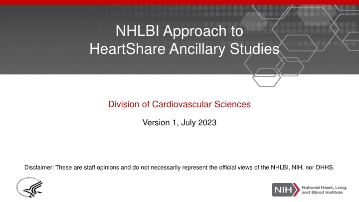 nhlbi approach to heartshare ancillary studies n.w