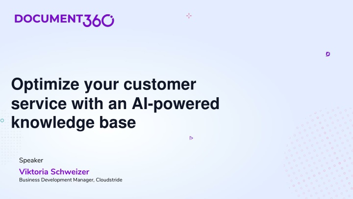 Optimize Customer Service with AI-Powered Knowledge Base