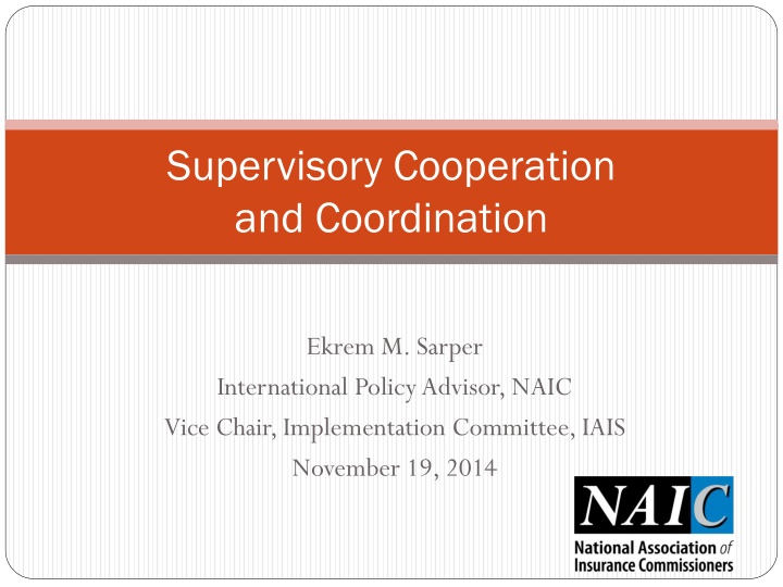 supervisory cooperation and coordination n.w